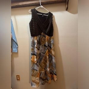 Lane Bryant dress, flowy on the bottom, pleaded top, sz 14